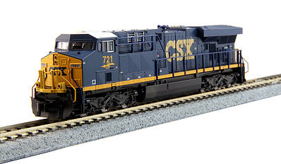 Kato 1768929 N Scale GE ES44AC GEVO - Standard DC -- CSX Transportation #721 (Dark Future; blue, yellow)