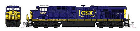 Kato 1768937 N Scale GE ES44AC GEVO - Standard DC -- CSX 5407 (blue, yellow, white, Boxcar Logo)