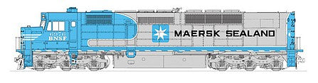 Kato 1769241 N Scale EMD SDP40F Type IVa - Standard DC -- Burlington Northern Santa Fe #6976 (Maersk Warbonnet; blue, silver, black)