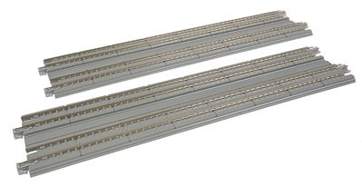 Kato 20006 N Scale Straight Double Concrete Slab Track - Unitrack -- 9-3/4" 24.8cm pkg(2)