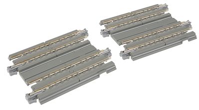 Kato 20044 N Scale Straight Double Concrete Slab Track - Unitrack -- 2-7/16" 6.2cm pkg(2)