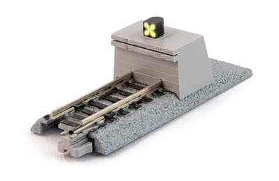 Kato 20063 N Scale Concrete Illuminated Bumper Track - Unitrack -- Style A, 2-5/6" 66mm Long