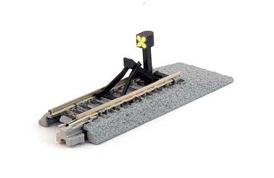 Kato 20064 N Scale Steel Illuminated Bumper Track - Unitrack -- Style C, 2-5/6" 66mm Long