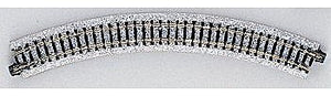 Kato 20100 N Scale Curved Roadbed Track Section - Unitrack -- 45-Degree, 9-3/4" 249mm Radius