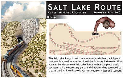 Kato 202010 N Scale Salt Lake Route Layout Kit - Unitrack -- 4 x 9' 1.2 x 2.74m