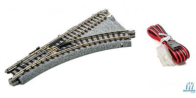Kato 20241 N Scale Compact Turnout R150-45 - Unitrack -- Right Hand