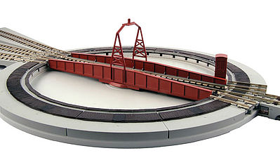 Kato 20283 N Scale Electric Turntable - Unitrack -- Kit - 8-9/16" 21.7cm Diameter x 1/2" Deep/Thick 1.2cm, 6-5/16" 16cm Bri