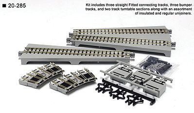 Kato 20285 N Scale Straight Turntable Extension Track Set - Unitrack