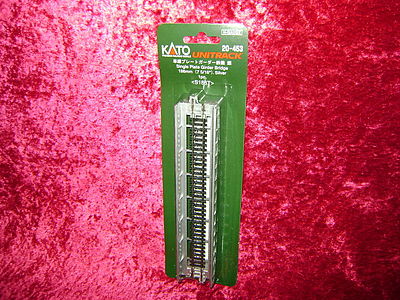 Kato 20453 N Scale Single-Plate Girder Bridge - 7-5/16" 186mm -- Silver