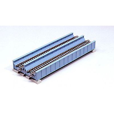 Kato 20455 N Scale Double-Track Plate Girder Bridge -- 7-13/32" 186mm (Light Blue)