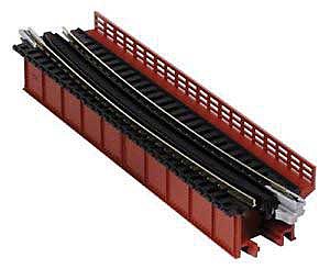 Kato 20470 N Scale Curved-Deck Girder Bridge with Code 80 Track - Assembled - Unitrack -- 19" 481mm Radius, 15 Degrees