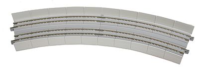 Kato 20545 N Scale Unitrack CT Double-Track Superelevated Curve Easment -- 1 Each Left & Right, 22.5 Degrees, 15 & 16-3/8" 38.1 & 41.4cm Radius