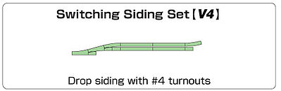 Kato 208631 N Scale Unitrack V4 Set -- Switching Siding Track Set