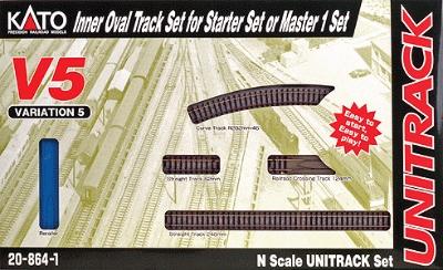 Kato 208641 N Scale Unitrack V5 Set -- Inside Loop Track Set