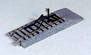 Kato 2170 HO Scale Straight Track - Unitrack -- With Bumper - 4-1/4" 108mm pkg(2)