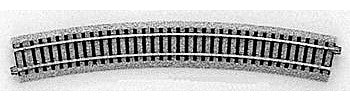 Kato 2240 HO Scale Curved Roadbed Track Section - Unitrack -- 22.5 Degree Section, 28-3/4" 730mm Radius pkg(4)