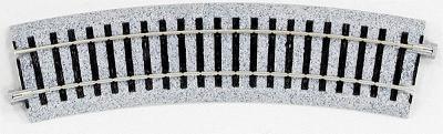 Kato 2260 HO Scale Curved Roadbed Track Section - Unitrack -- 222.5 Degree Sections, 16-7/8" 430mm Radius pkg(4)