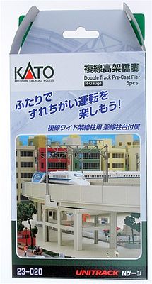 Kato 23020 N Scale Double Track Pier Set