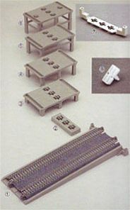 Kato 23048 N Scale Double Track Incline Piers -- Basic Set