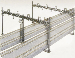 Kato 23064 N Scale Four Track Catenary Poles -- Straight pkg(10)