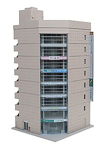 Kato 23436 N Scale Broadcast Building -- Kit - Gray - 5 x 4-1/2 x 8-3/4" 12.7 x 11.4 x 22.2cm