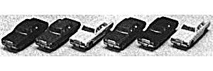 Kato 23500 N Scale Automobile Set -- Toyota Sedans pkg(6)