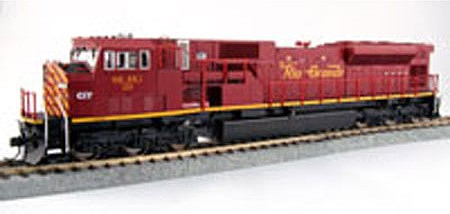 Kato 302007 HO Scale Freight Starter Set - Unitrack -- San Luis & Rio Grande SD90/43MAC, MAXI-IV Well Car