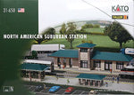 Kato 31650 N Scale North American Suburban Station -- Kit - 9-11/16 x 3" 24.6 x 7.6cm