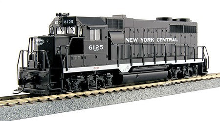 Kato 3730232 HO Scale EMD GP35 Phase Ia with Installed Details - Standard DC -- New York Central 6125 (black, Cigar Band Logo)