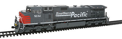 Kato 376631 HO Scale GE C44-9W - Standard DC -- Southern Pacific #8132 (gray, red)
