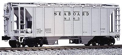 Kato 380111 HO Scale AC&F 70-Ton Covered Hopper pkg(3) -- Seaboard Air Line