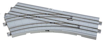 Kato 40210 N Scale Unitram Street Track w/Streetcar Rails & Roadway -- Electric Turnout Left 7-1/16" 18cm Radius Diverging Route