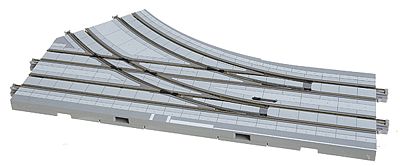 Kato 40211 N Scale Unitram Street Track w/Streetcar Rails & Roadway -- Electric Turnout Right 7-1/16" 18cm Radius Diverging Route
