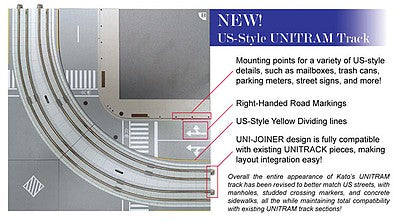 Kato 40810 N Scale North American-Style Unitram Oval Track Set - Unitrack