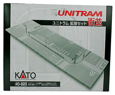 Kato 40820 N Scale Unitram Street Track System -- Street Set (No Track Pieces)