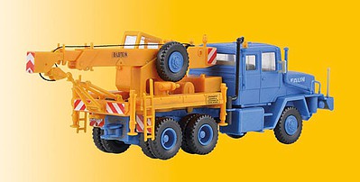 Kibri 10108 HO Scale Construction Equipment -- Faun Truck w/Salvage Crane