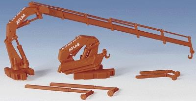 Kibri 10988 HO Scale Truck Accessories -- Atlas Loading Crane & Equipment (red, white)