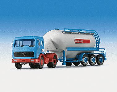 Kibri 14023 HO Scale Mercedes-Benz Meiller 4-Axle Dump Truck w/LED Lighting - Kit -- Yellow