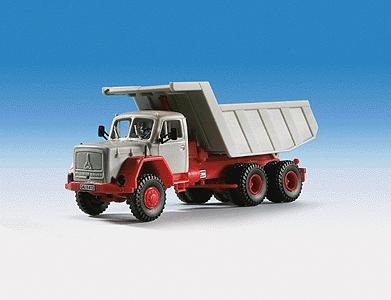 Kibri 14031 HO Scale European Trucks - Magirus Dump Truck -- Gray, Red