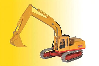 Kibri 14110 HO Scale Liebherr Litronic R934 Excavator - Kit -- Bolling (yellow, red, German Lettering)
