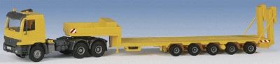 Kibri 14654 HO Scale Tractor/Trailer Rigs: ACTROS ZM GOLDHOFER Low-Loader