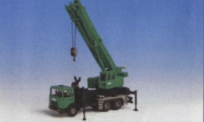 Kibri 15210 HO Scale European Construction Equipment - Schwarz Builders Series -- 3-Axle Truck Crane