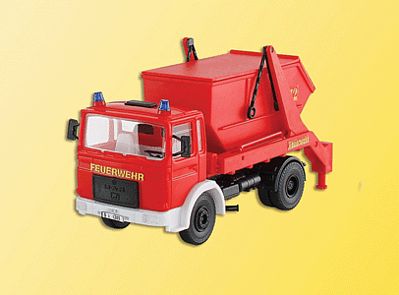 Kibri 18201 HO Scale European Emergency -- MAN with Dumpster Fire Dept