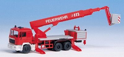 Kibri 18273 HO Scale European Emergency -- Man w/Ruthman Crane & Personnel Basket, Fire Department - Kit