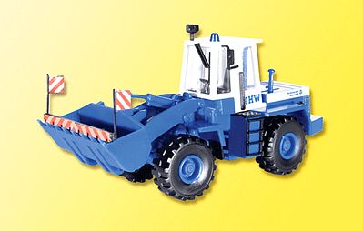 Kibri 18453 HO Scale Emergency - Technical Help service (THW) Equipment -- FAUN Wheel Loader (blue)