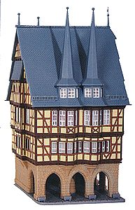 Kibri 36403 Z Scale Alsfeld City Hall -- 2-3/8 x 2-3/8 x 4-15/16" 6 x 6 x 12.5cm