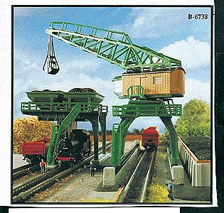 Kibri 36738 Z Scale Coaling Tower & Traveling Crane -- 9-3/4 x 3-3/4" 25 x 12cm