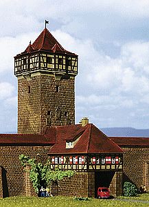 Kibri 37107 N Scale Rodertor Tower in Rothenburg -- 6-11/16 x 5-1/2 x 7-7/8" 17 x 14 x 20cm