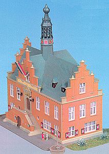Kibri 37150 N Scale Town Hall "Purmerend" -- 6-3/32 x 5-1/2 x 7-3/4" 15.5 x 14 x 18.5cm