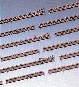Kibri 37225 N Scale Wood Fencing w/Gates -- 92" 230cm